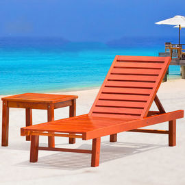 Chine Sofa se pliant de Recliner de meubles extérieurs en bois solides de chaise de plage pour la piscine d'hôtel fournisseur
