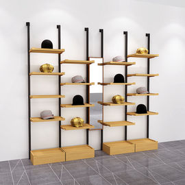 Chine Étalage en bois d'affichage de combinaison libre, présentoir en bois simple de chapeau fournisseur