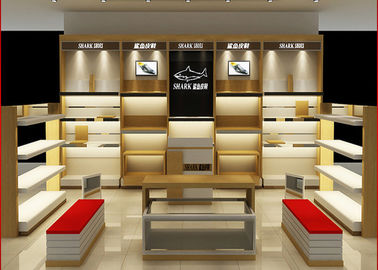 Chine Présentoirs adaptés aux besoins du client de magasin de chaussures de taille pour le magasin de chaussures de marque de boutique fournisseur