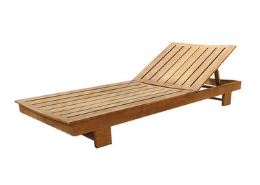 Chine Logo adapté aux besoins du client extérieur imperméable de lit en bois récréationnel de plage de mode fournisseur
