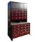 Meuble de rangement chinois d'affichage de magasin de pharmacie en bois solide modulaire avec le tiroir fournisseur