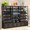 Noir de luxe moderne MQ-S005 de présentoir de vin en métal pour stocker le vin fournisseur