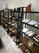 Structure stable modulaire noire de présentoirs de magasin de chaussures pour des magasins de spécialités de chaussure fournisseur