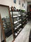 Structure stable modulaire noire de présentoirs de magasin de chaussures pour des magasins de spécialités de chaussure fournisseur