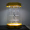 Belle base acrylique rotative de jaune de support de présentoirs verrouillable avec la lumière menée fournisseur