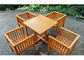 Tableau de jardin et chaises imperméables, biens stables de meubles en bois solides de jardin fournisseur