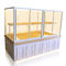 Vitrine de pâtisserie de conception moderne, taille adaptée aux besoins du client en verre de vitrine de boulangerie fournisseur
